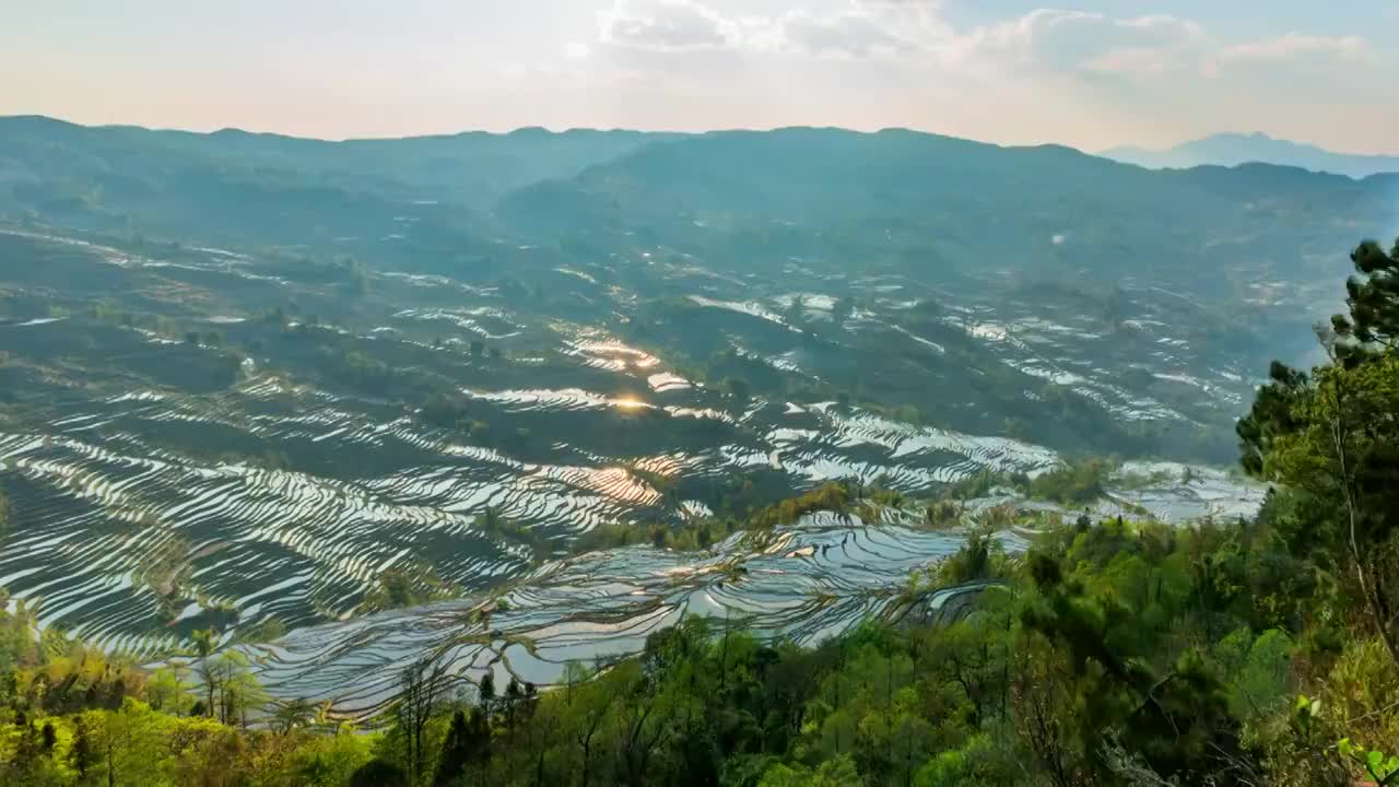 元阳梯田视频素材