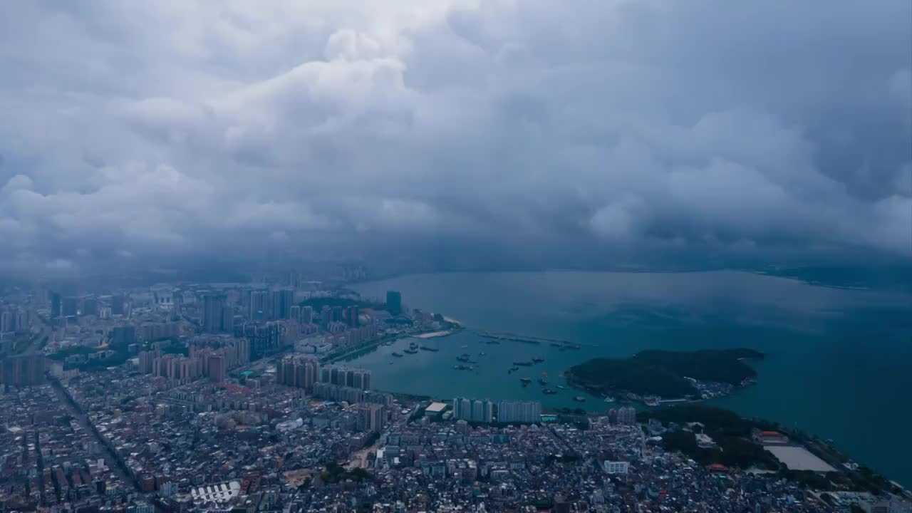 城市云海延时视频视频素材