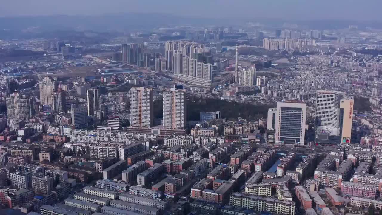 贵阳城市航拍全景视频素材