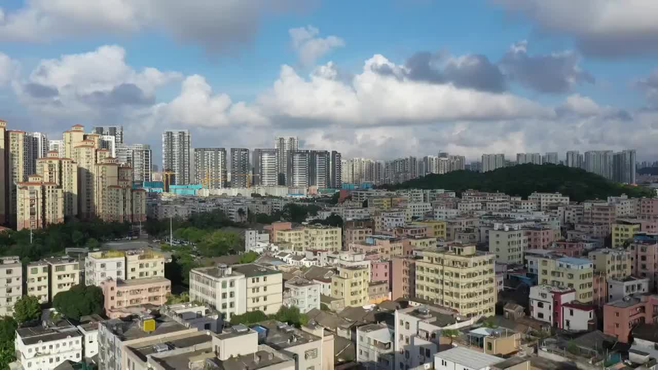 珠海市香洲区华发商都航拍视频素材