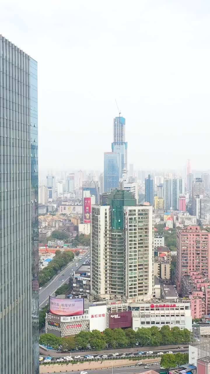 航拍湖南长沙城市景观视频素材