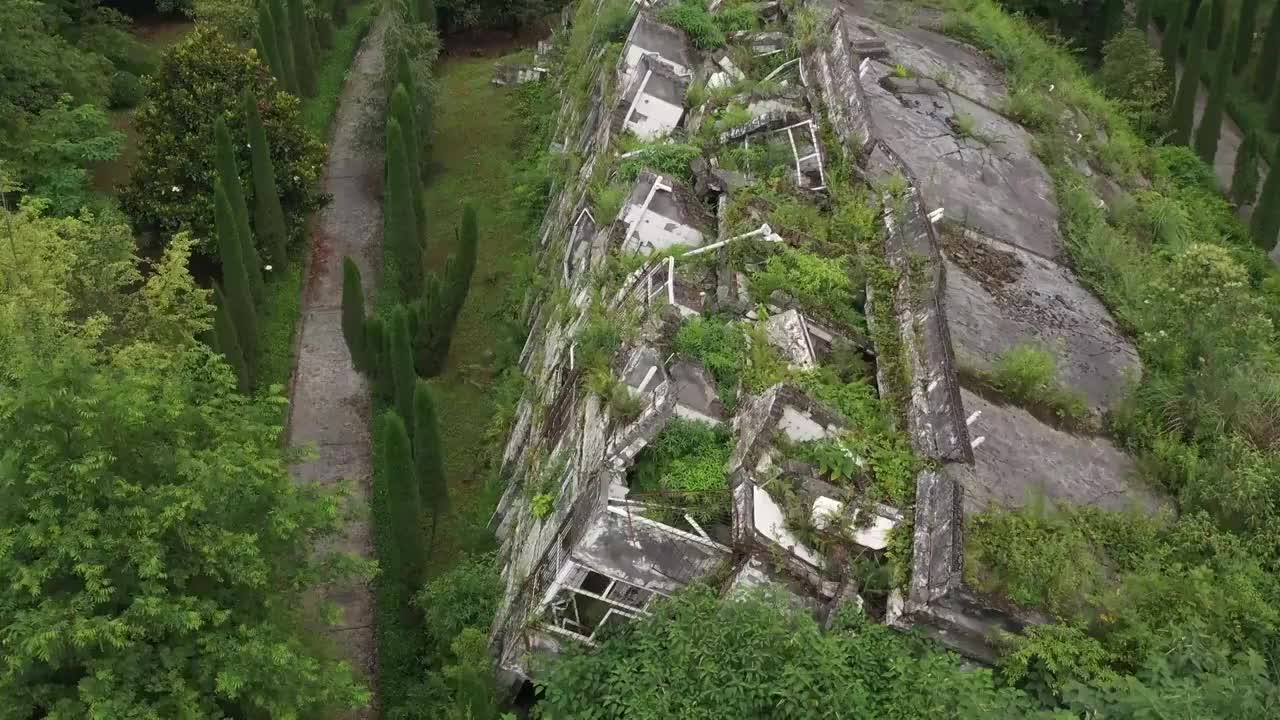 汶川地震遗址9视频素材