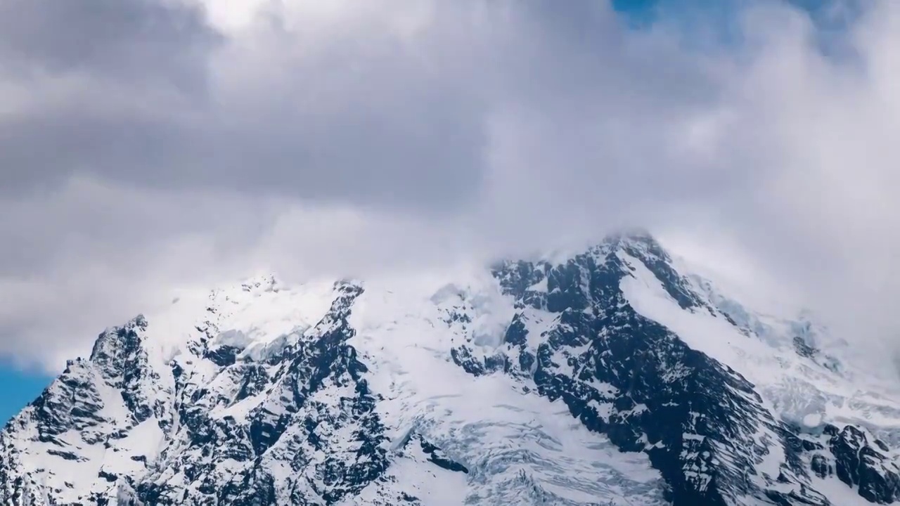 8K梅里雪山延时视频素材