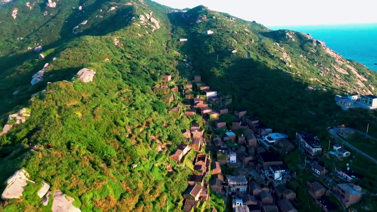 舟山群岛东极岛东福山岛海景视频素材