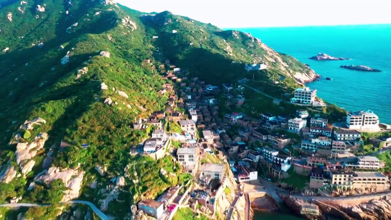 舟山群岛东极岛东福山岛海景视频素材