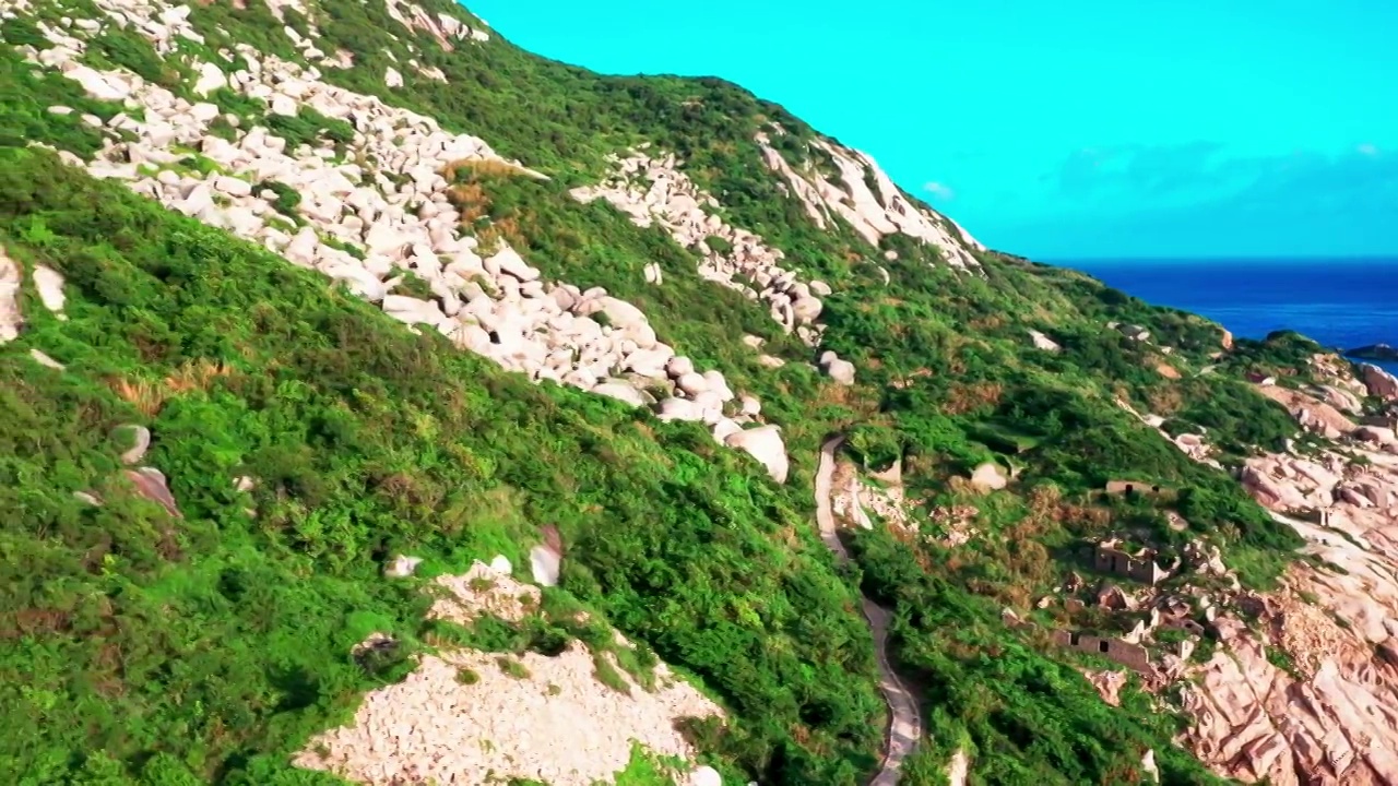 舟山群岛东极岛东福山岛视频素材