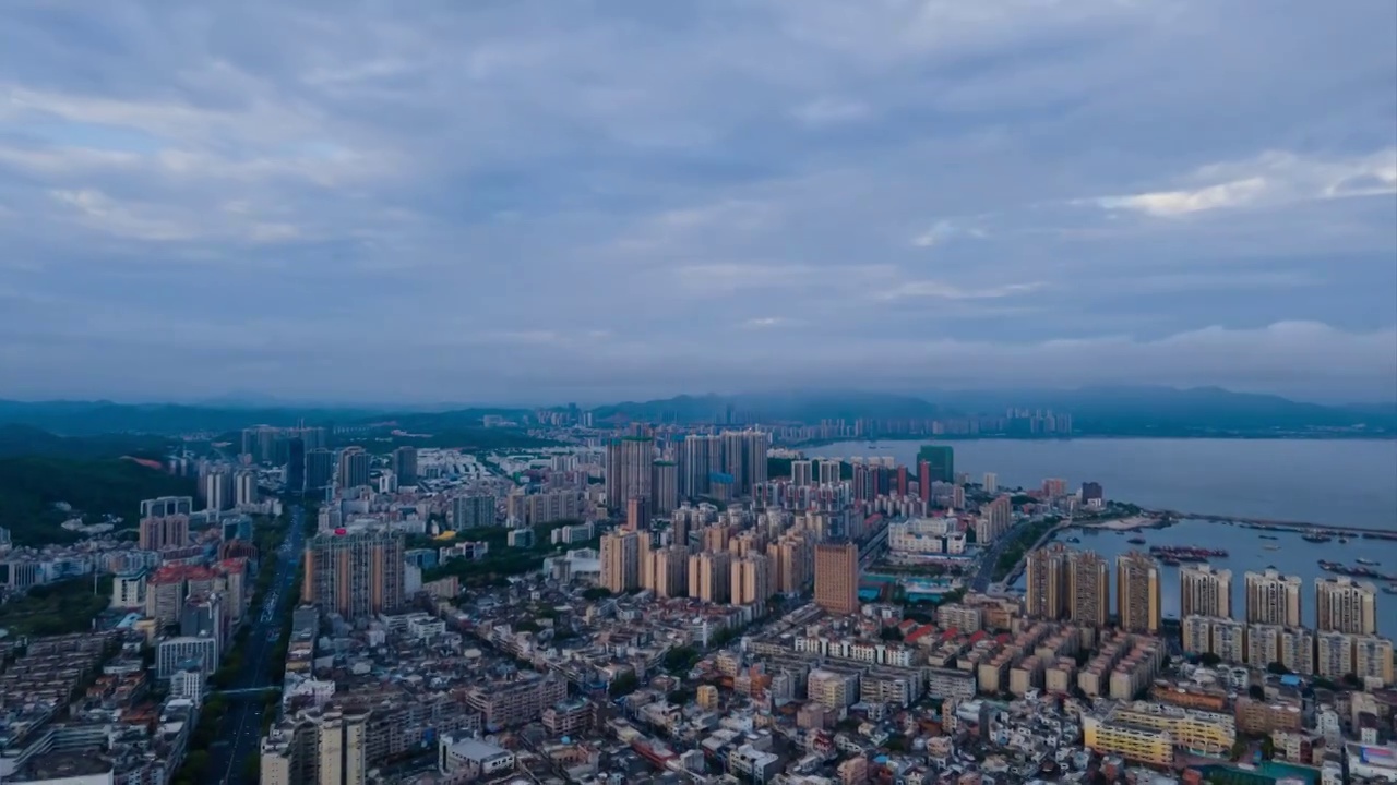 城市天空延时视频素材