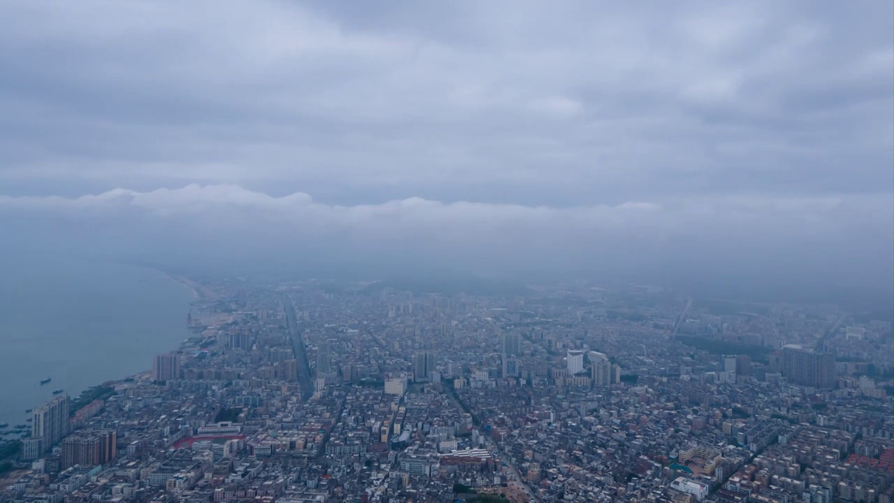 城市天空延时视频素材