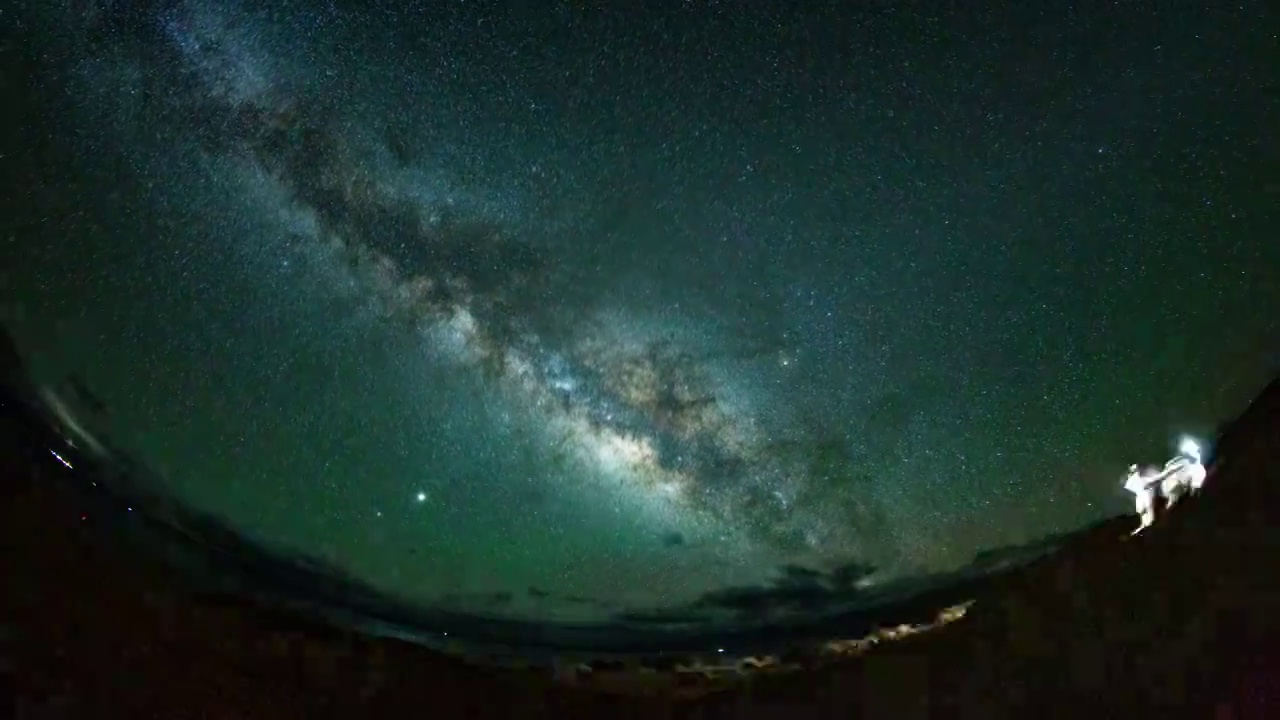 西藏阿里雪山星空4k分辨率视频素材