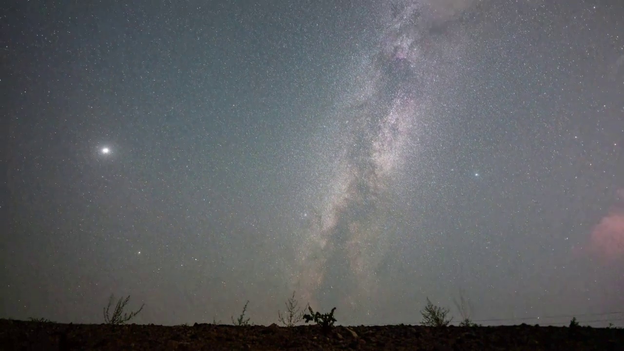 内蒙古草原星空8K延时视频素材