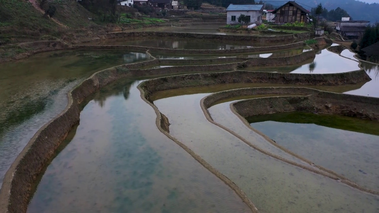 梯田视频素材