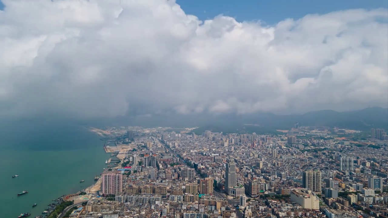 城市天空延时视频素材