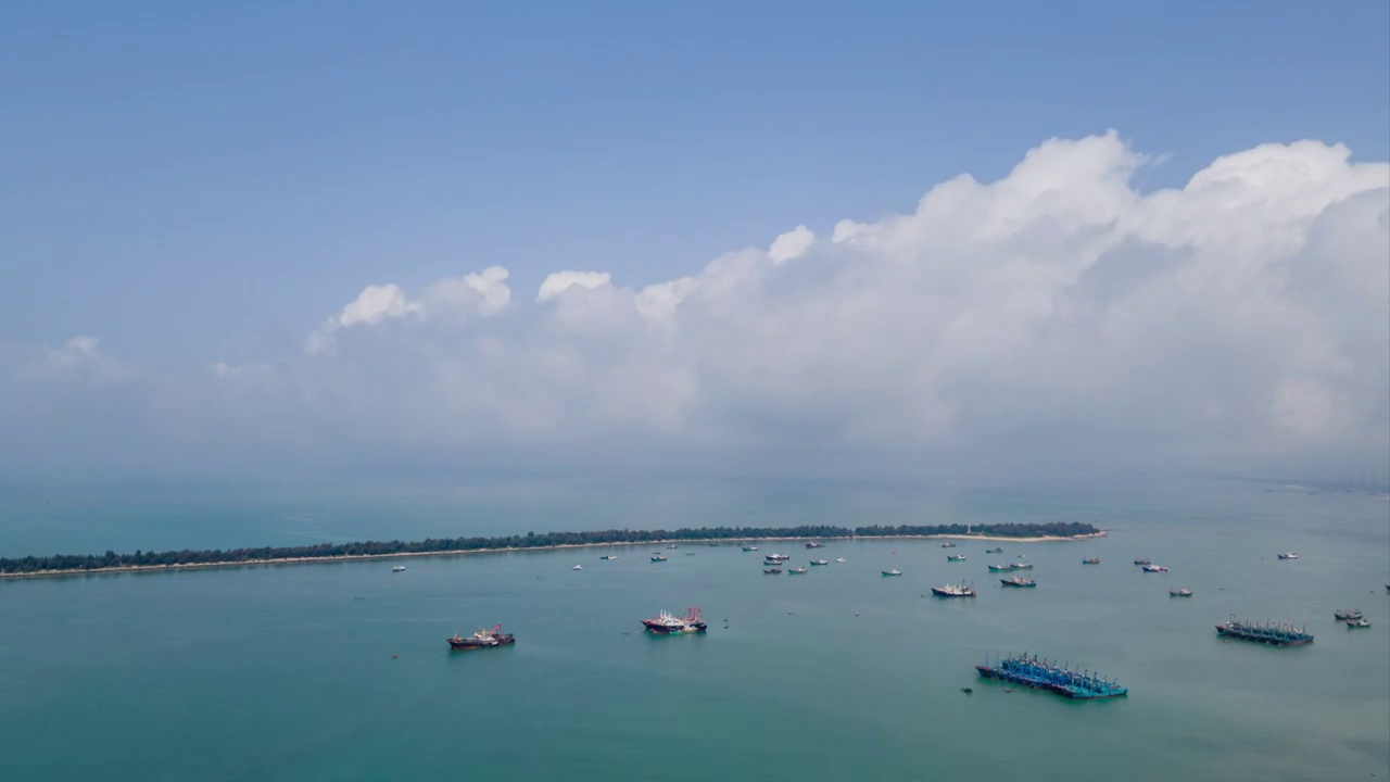 大海天空延时视频素材