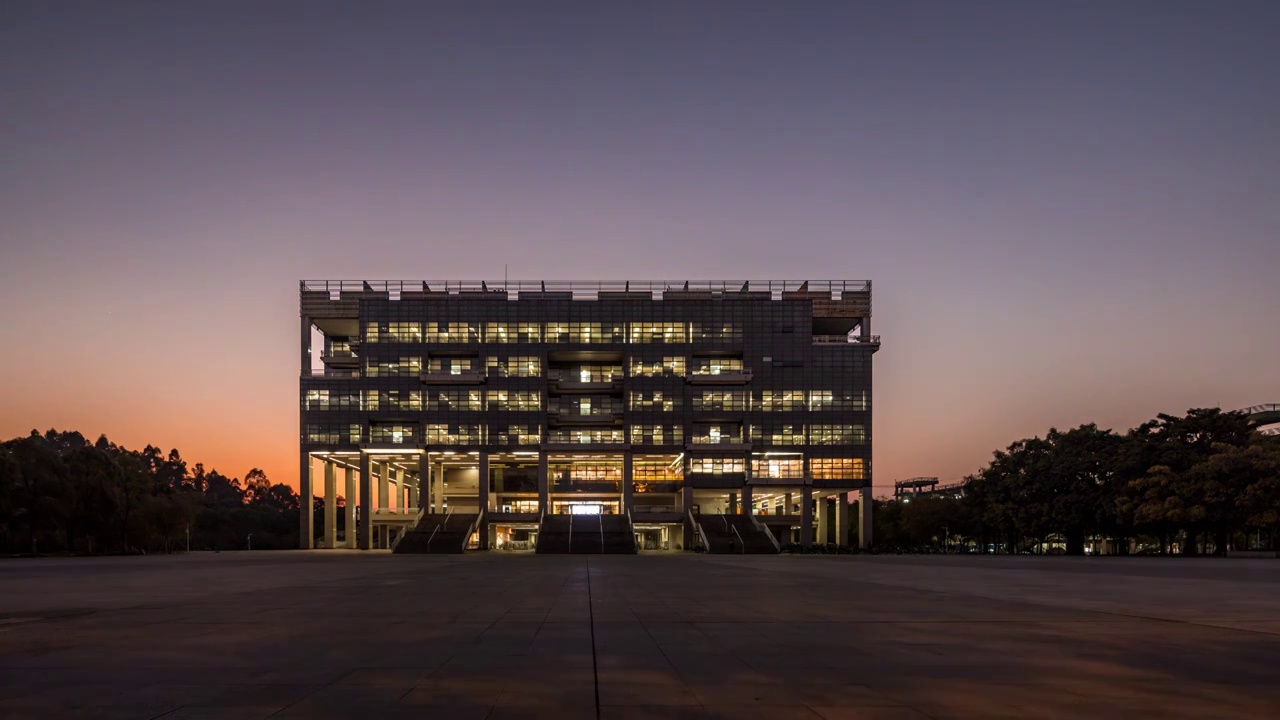 广东省广东工业大学图书馆视频素材