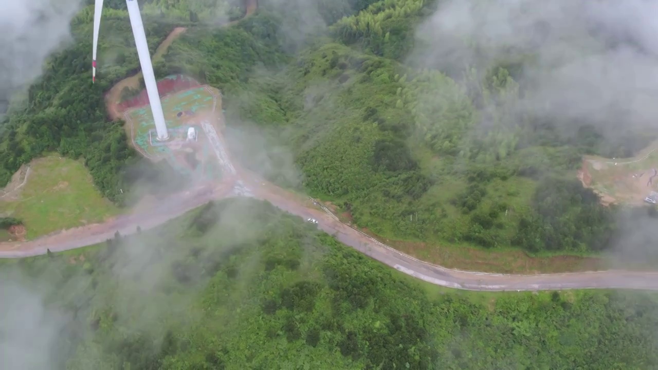 郴州仰天湖风车山视频素材