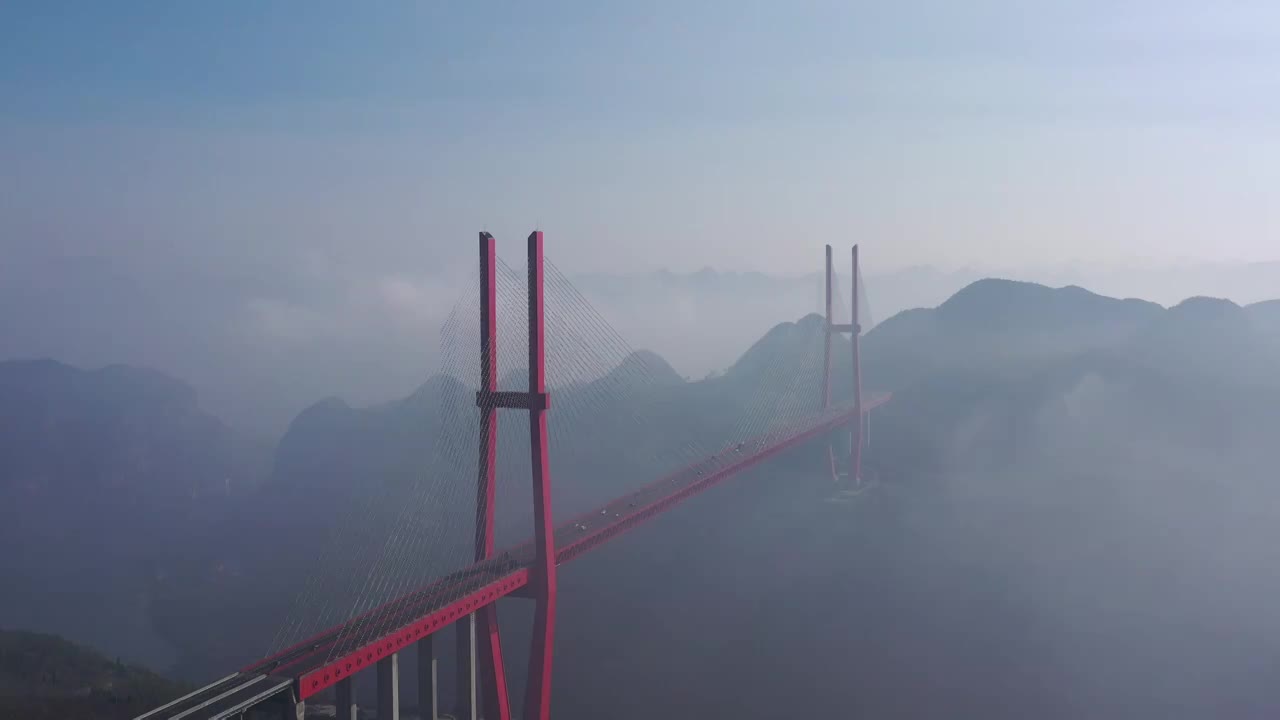 贵州鸭池河大桥视频素材