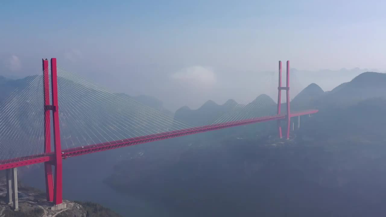 贵州鸭池河大桥视频素材