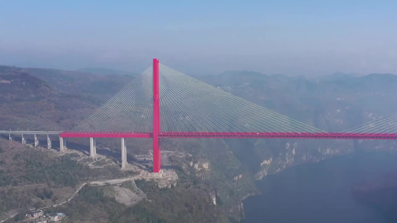 贵州鸭池河大桥视频素材