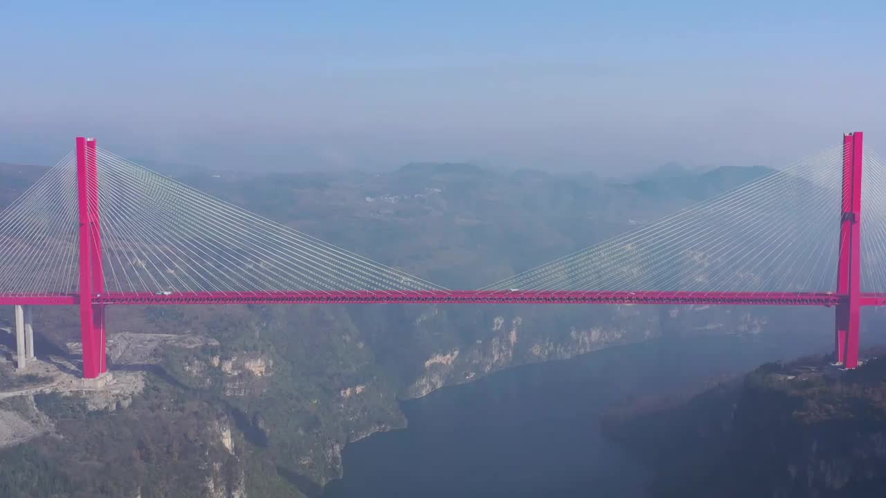 贵州鸭池河大桥视频素材