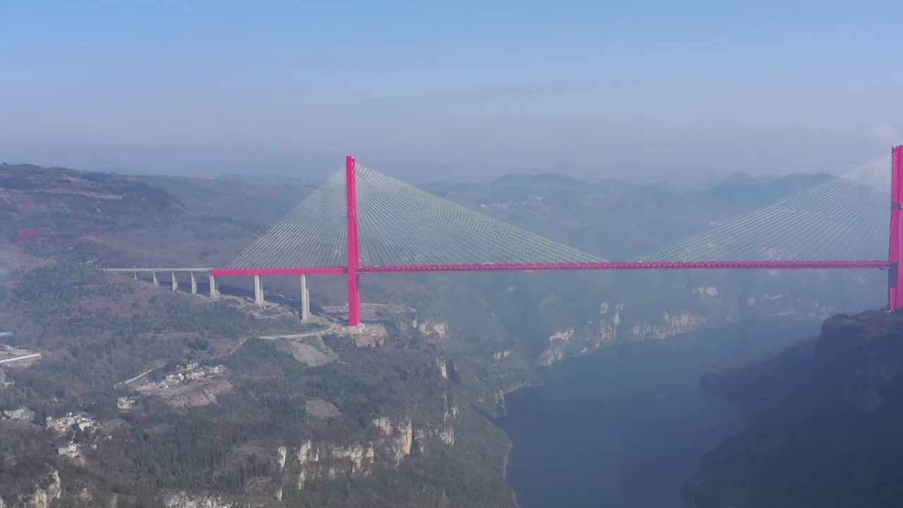 贵州鸭池河大桥视频素材