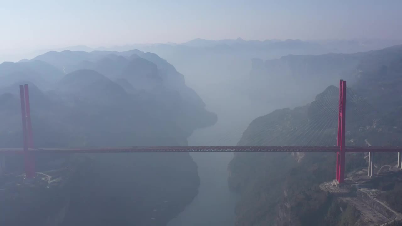 贵州鸭池河大桥视频素材