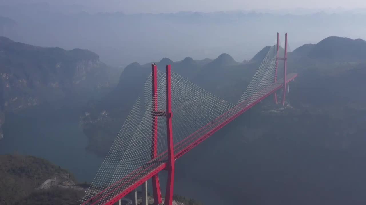 贵州鸭池河大桥视频素材