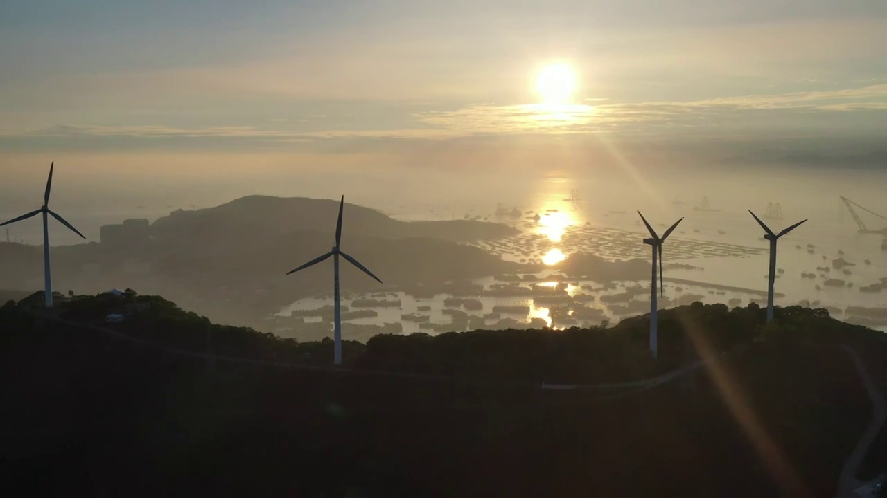 航拍广东阳江市海陵岛视频素材