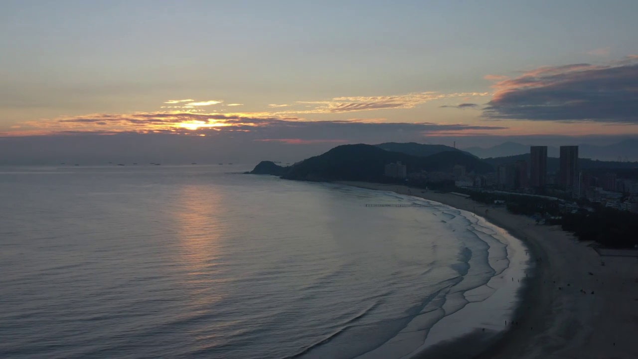 航拍广东阳江市海陵岛视频素材