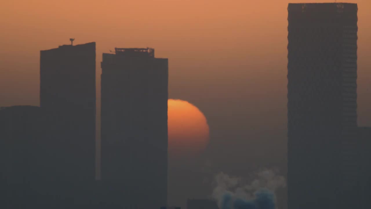 日出京城视频素材