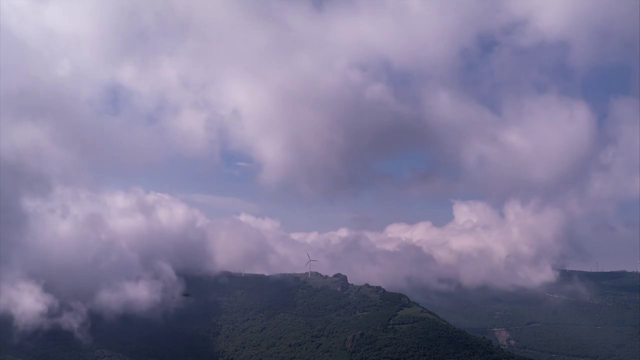 坝上风车视频素材