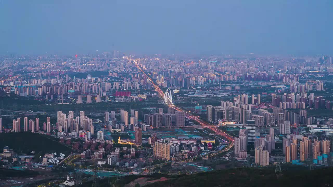 北京西山夜景视频素材