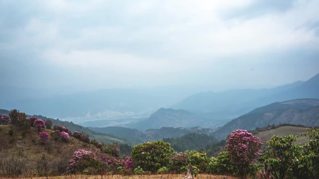 云南兰坪雪邦山白龙潭风光视频素材