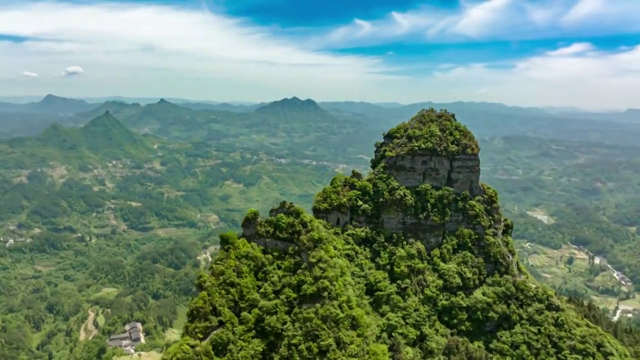 南川小拇指山环绕延时风光视频素材