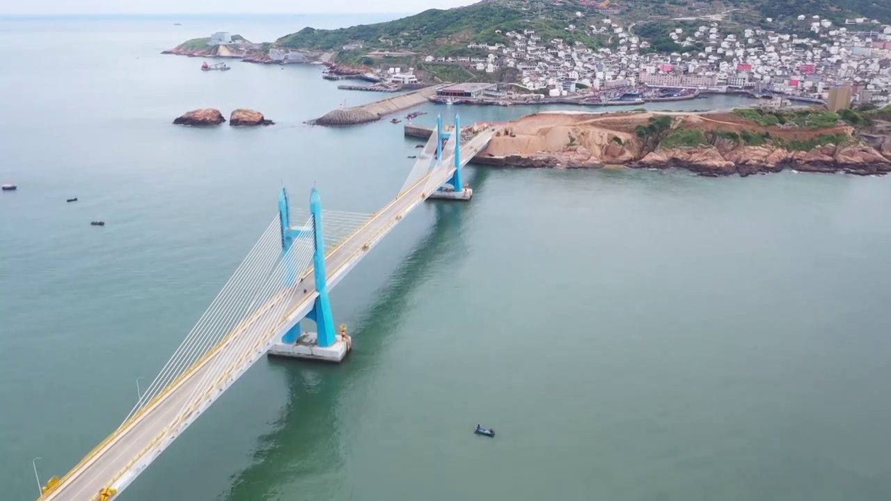 枸杞岛嵊山大桥航拍视频素材