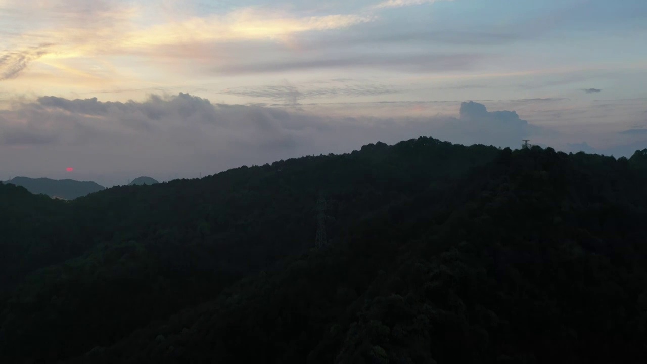 航拍重庆南山城市风光视频素材