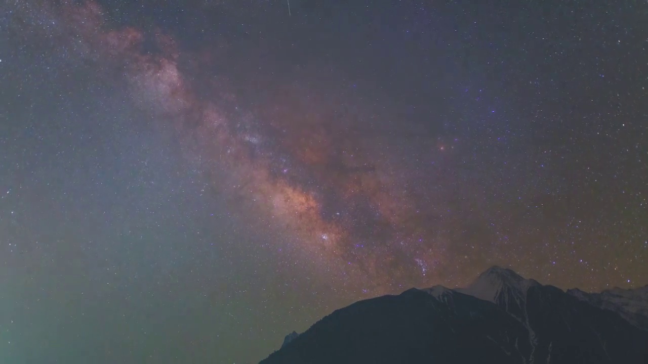 梅里雪山星空视频素材