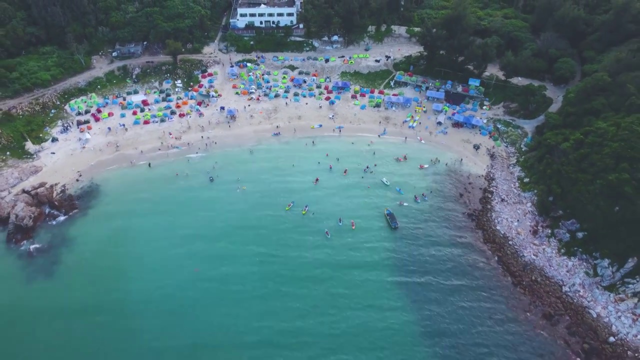 深圳三门岛，海滩视频素材