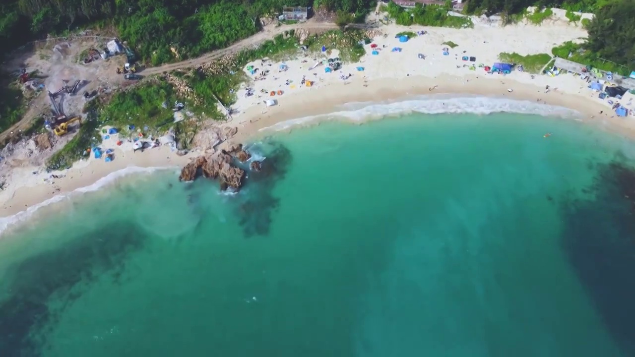 深圳三门岛，海滩视频素材