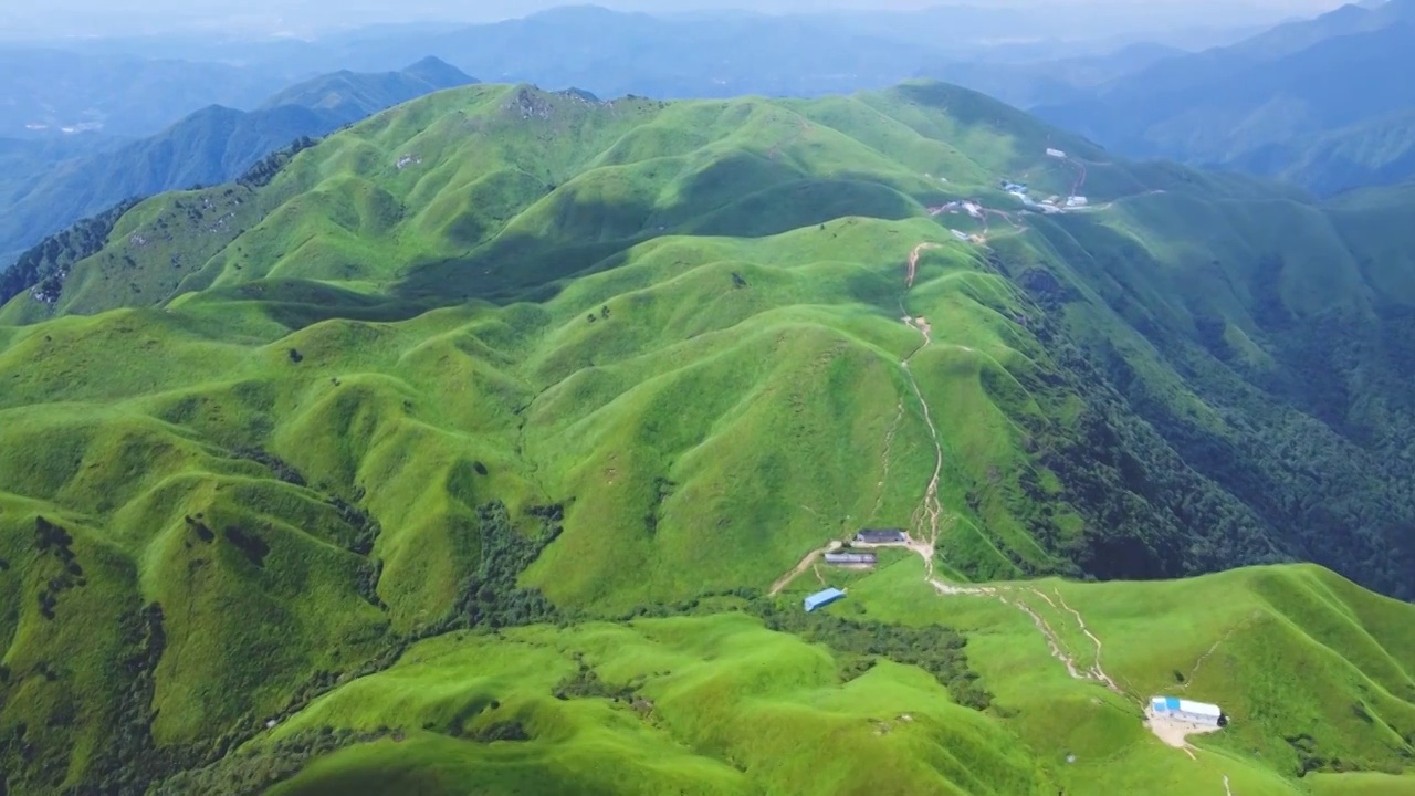 武功山大草原视频素材