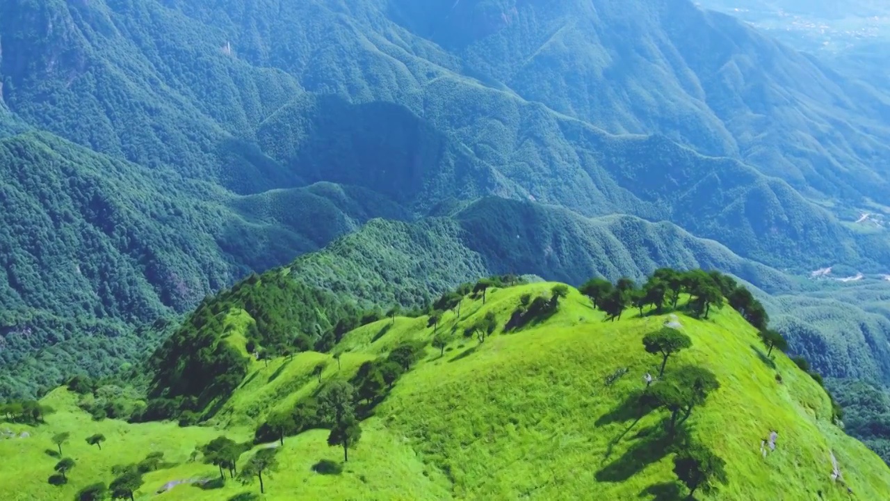 武功山大草原视频素材