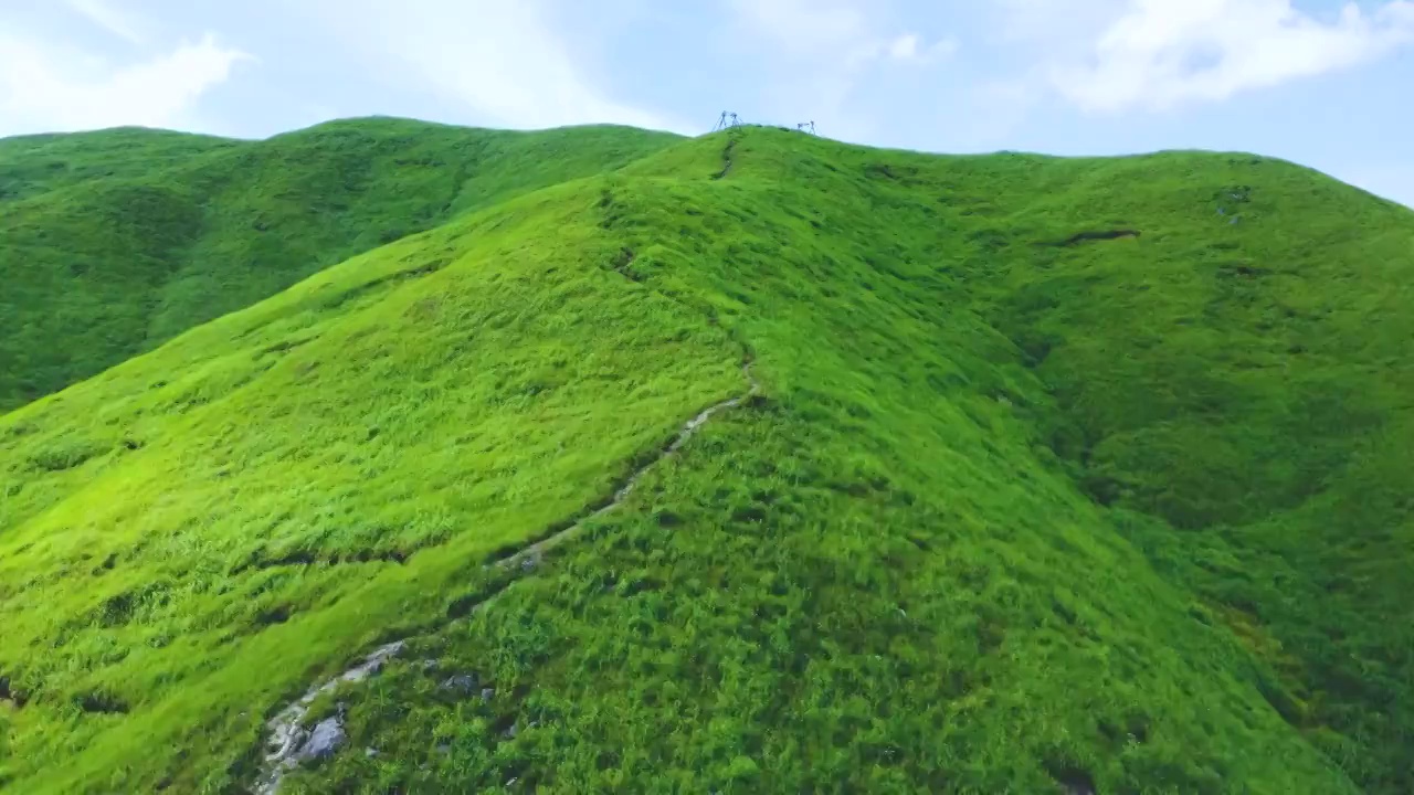 武功山大草原视频素材