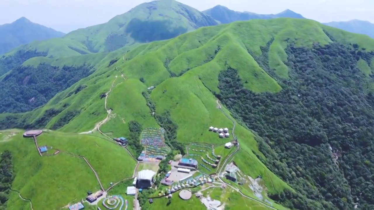 武功山大草原视频素材