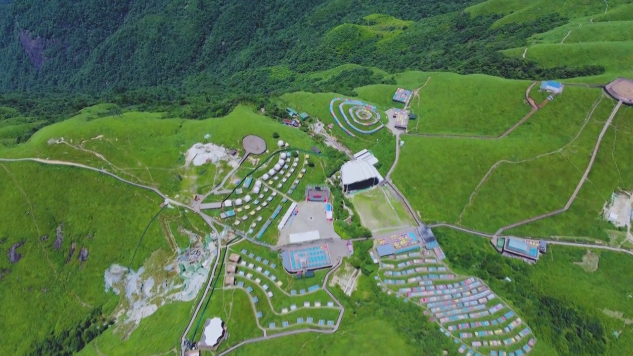 武功山大草原视频素材