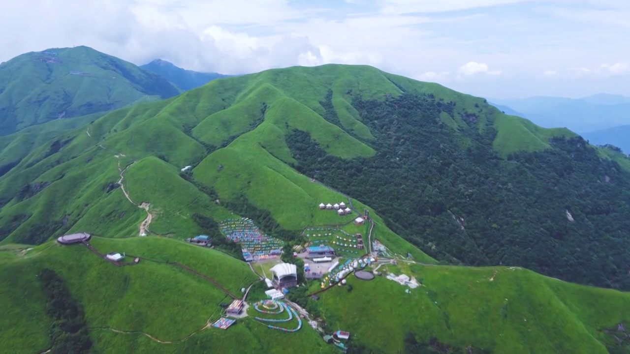 武功山大草原视频素材