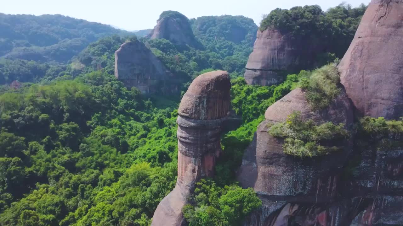 世界地质公园，丹霞山视频素材