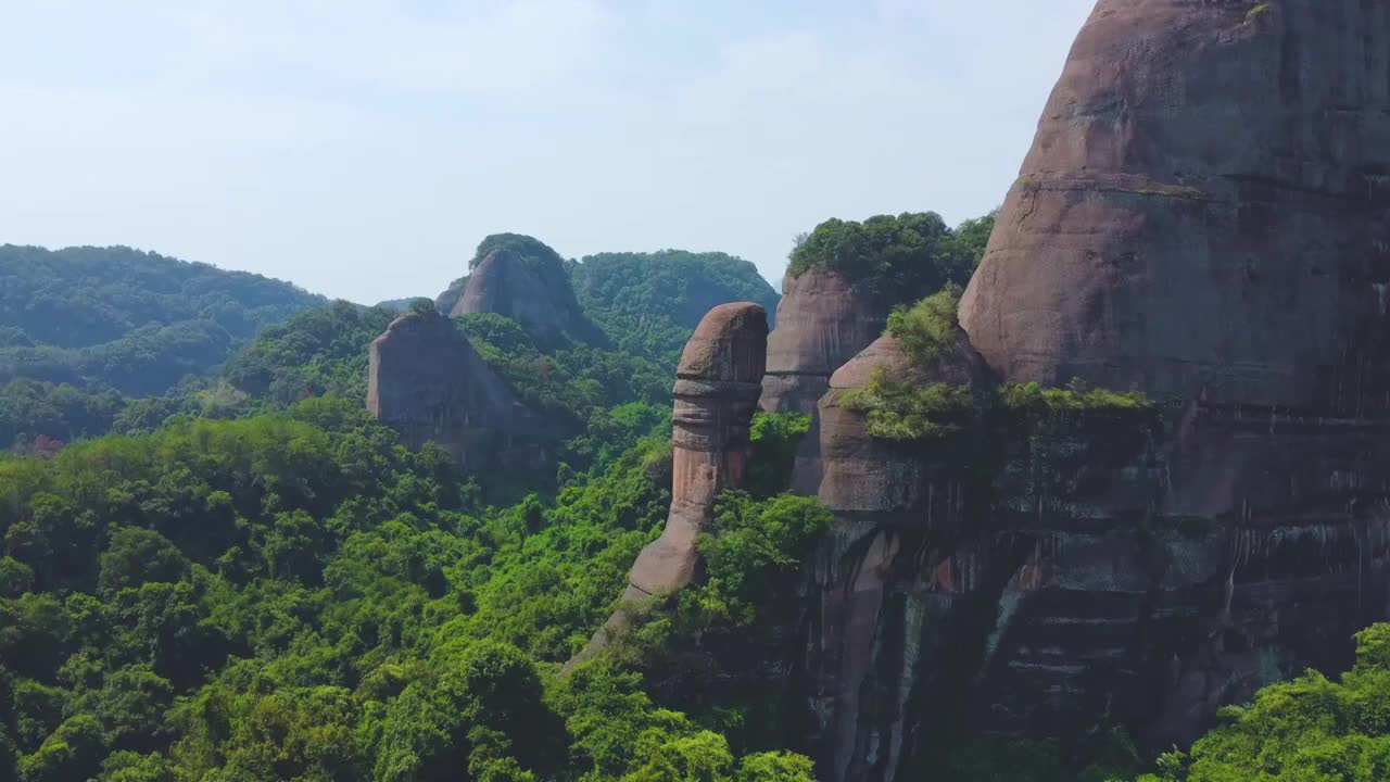 世界地质公园，丹霞山视频素材