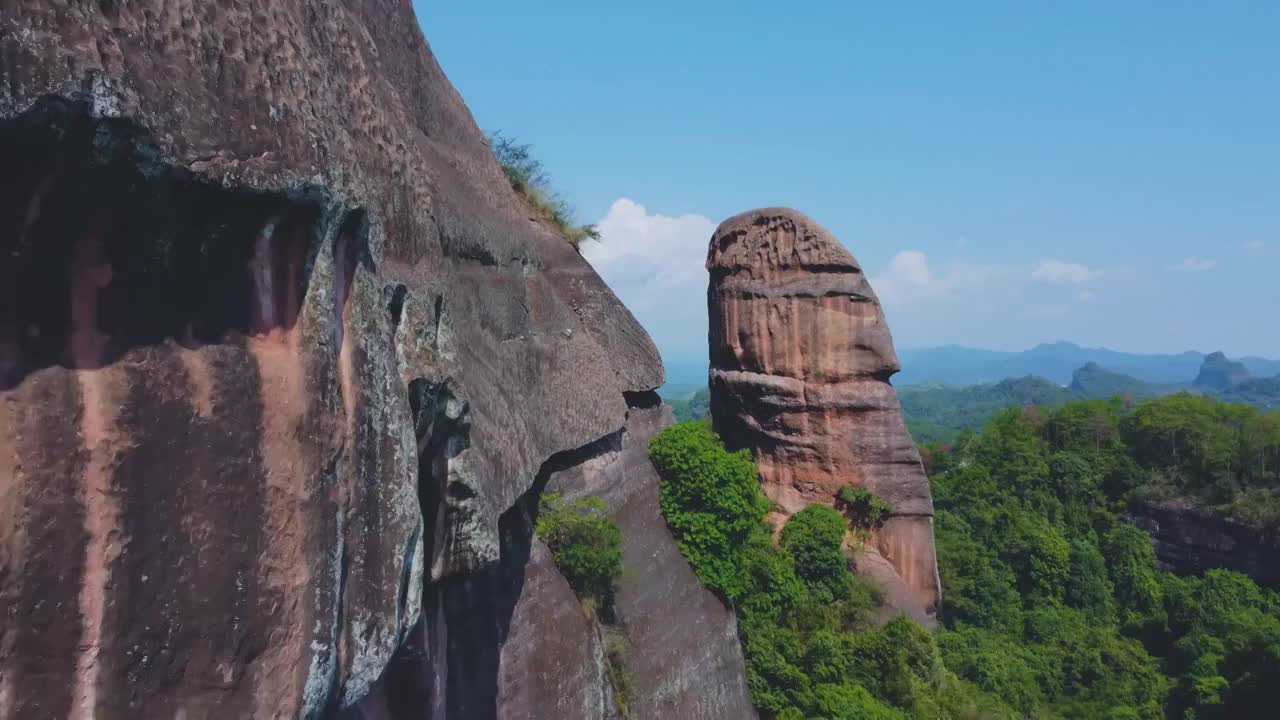 世界地质公园，丹霞山视频素材