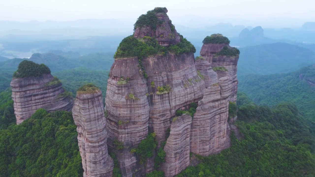 世界地质公园，丹霞山视频素材