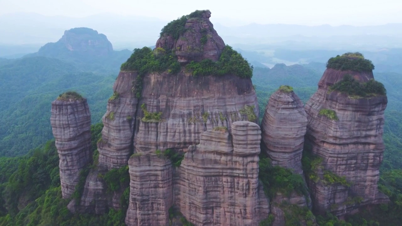 世界地质公园，丹霞山视频素材