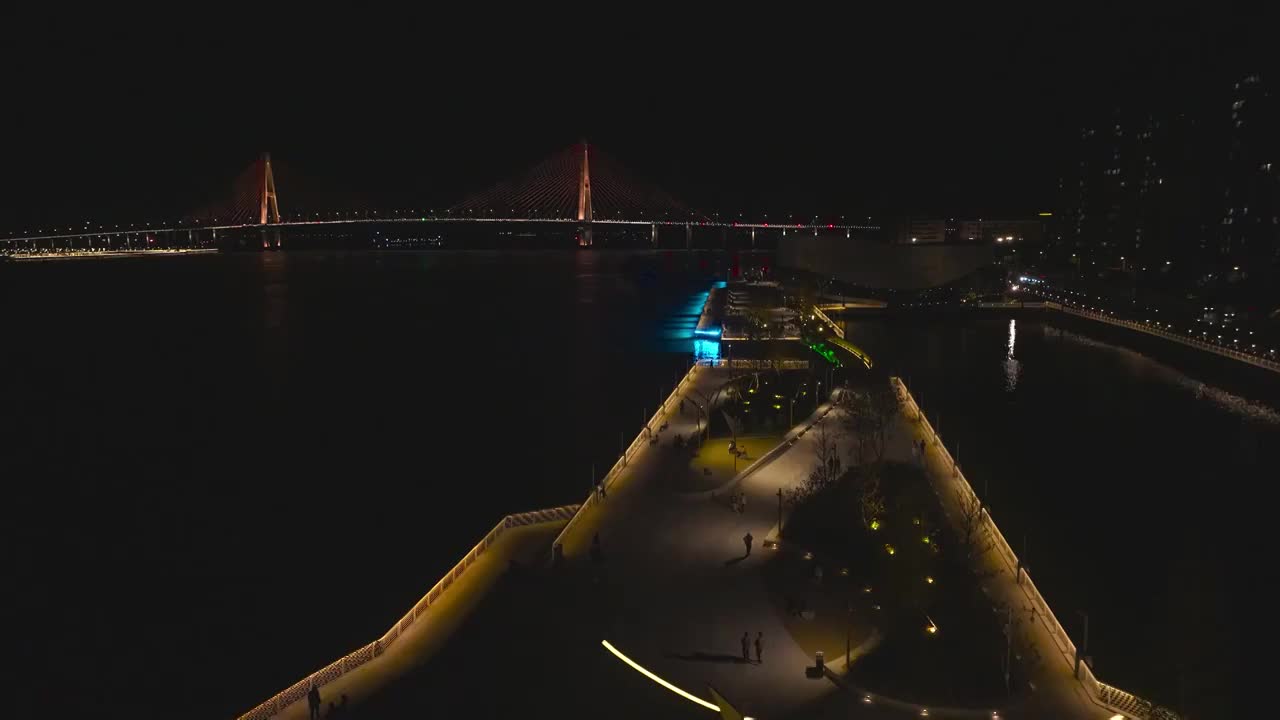 汕头海湾夜景视频素材